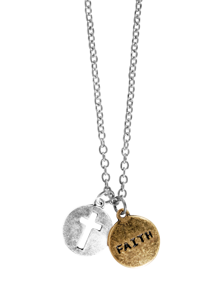 Charm Necklace - Faith Cross