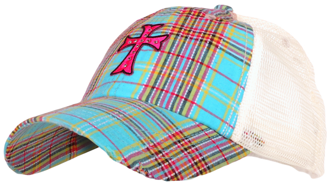 Cap - Plaid Cross