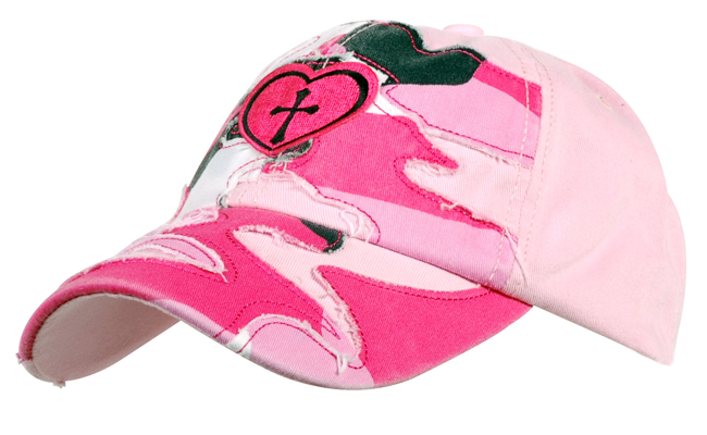 Cap - Pink Camo Cross