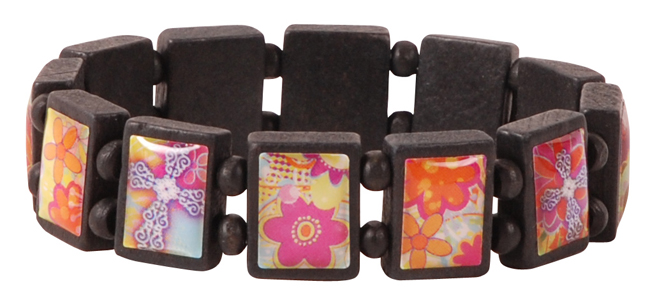 Tile Bracelet - Flowers