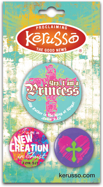 Carded Button Set - Princess