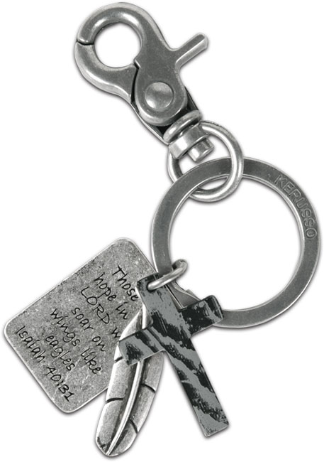 Faith Gear Key Chain - Wings As Eagles