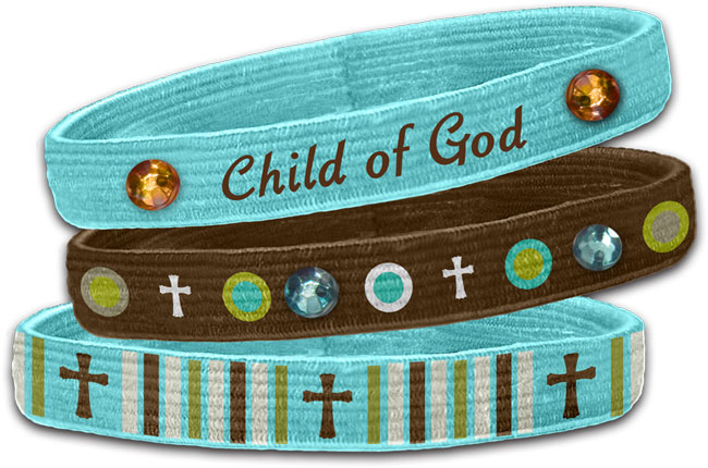 Stretch Bangles - Child Of God (3 Pk)