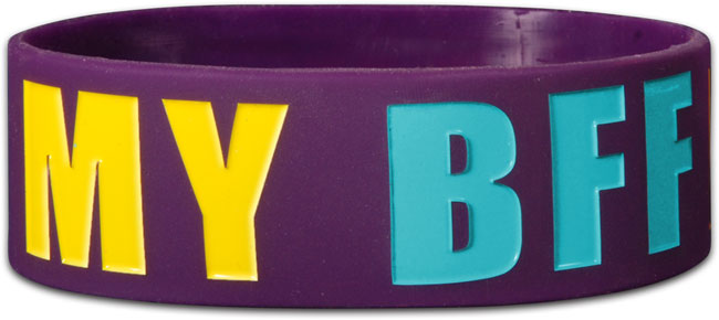 Wide Silicone Bracelet - Jesus Is My BFF