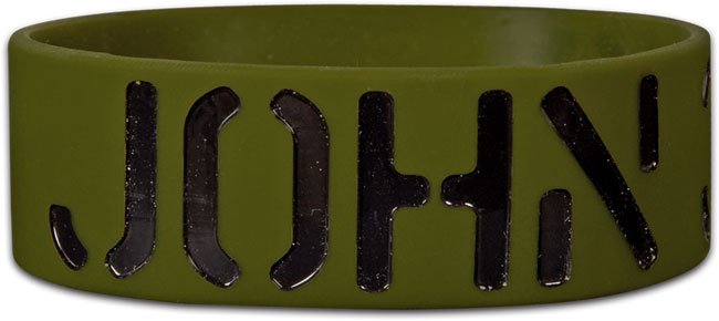 Wide Silicone Bracelet - John 3:16